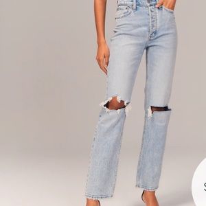 Abercrombie High Rise Dad Jeans Petite